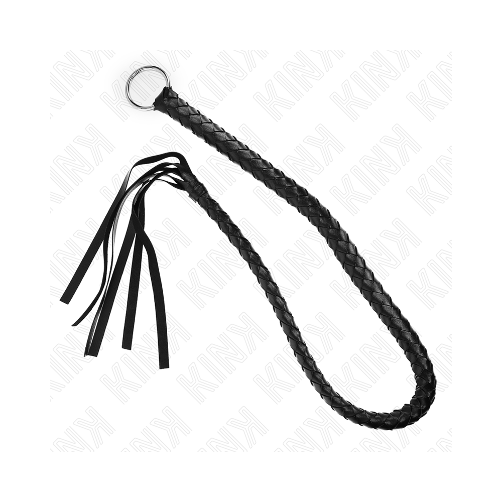 KINK - SNAKE WHIP WITH BLACK HAND RING 65 CM