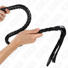 KINK - SCHLANGENPEITSCHE MIT SCHWARZEM HANDRING 65 CM