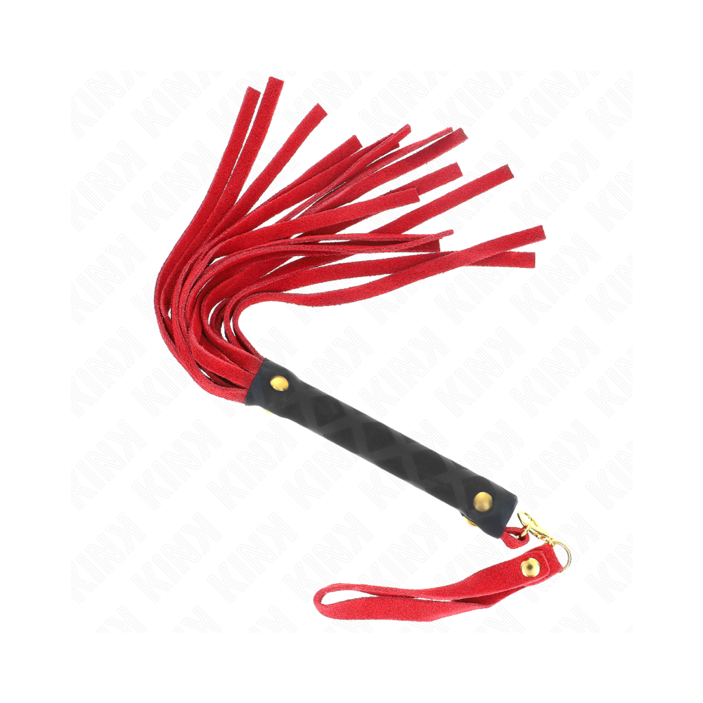 KINK - MINI FOUET DAIM ROUGE 30 CM