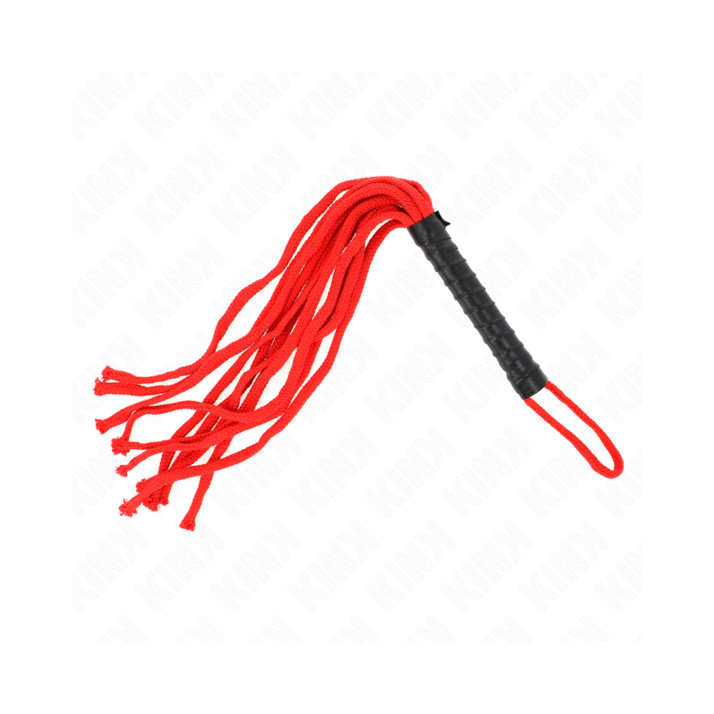 KINK - FOUET CORDE ROJO 56 CM