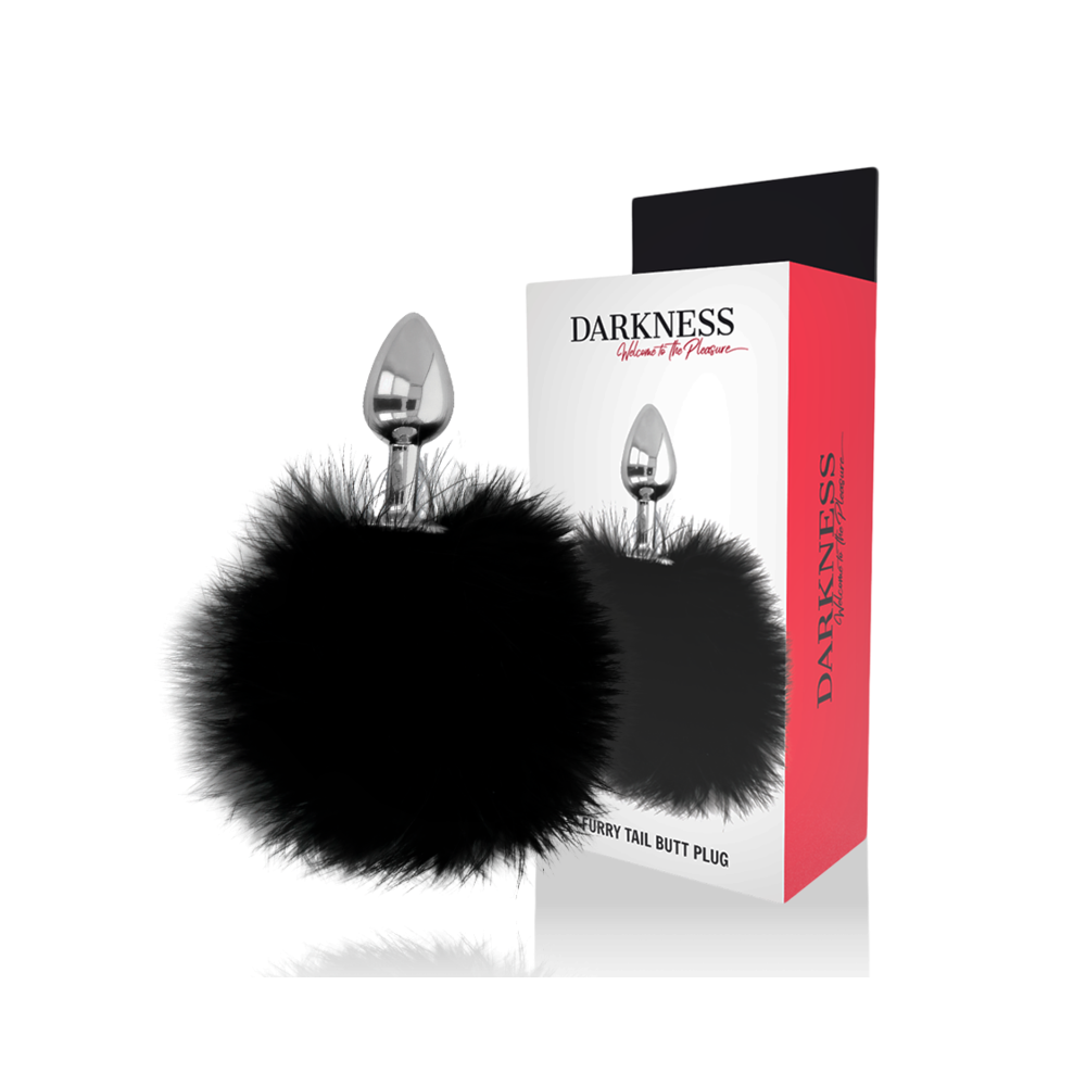 DARKNESS - EXTRA FEEL BUNNY TAIL BUTTPLUG 7 CM
