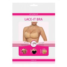 BYE-BRA - LACE-IT ENHANCEMENT PUSH-UP BEIGE CUP A