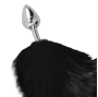 DARKNESS - PLUG ANAL QUEUE NOIRE ARGENT 8 CM