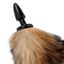 DARKNESS - PLUG ANAL QUEUE NATUREL SILICONE NOIR 10CM