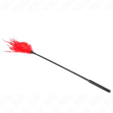 KINK - PLUSIEURS PLUMES DE CHATOUILLES ROUGES 45 CM