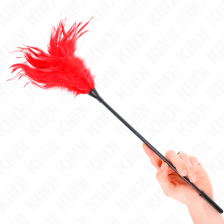 KINK - MULTIPLE RED TICKLE FEATHERS 45 CM