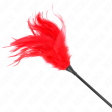 KINK - PLUSIEURS PLUMES DE CHATOUILLES ROUGES 45 CM