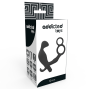 ADDICTED TOYS - ANAL PLUG WITH DOUBLE PENIS RING AND TESTICLES BLACK