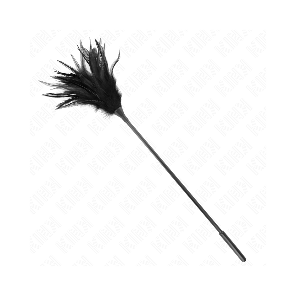 KINK - MULTIPLE BLACK TICKLE FEATHERS 45 CM