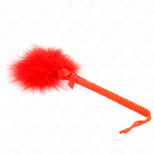 KINK - NYLON ROPE WAND WITH TICKLE FEATHERS AND RED BOW 25 CM