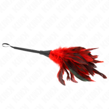 KINK - RED MAIDS HORN SHAPED TICKLE CHICKEN FEATHERS 36 CM