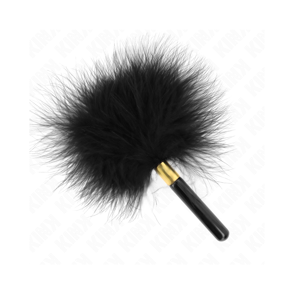 KINK - BLACK GOLD METAL TICKLE FEATHERS 18 CM