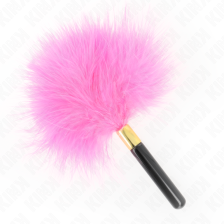 KINK - PLUMES TICKLE EN MÉTAL DORÉ FUCHSIA 18 CM