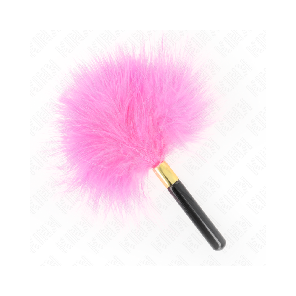 KINK - FUCHSIA GOLD METAL TICKLE FEATHERS 18 CM