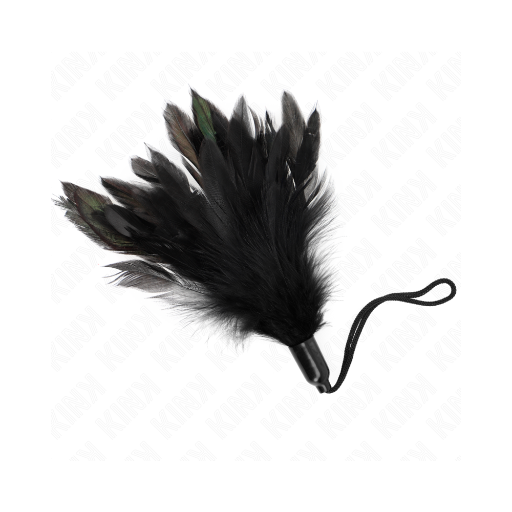 KINK - TICKLE FEATHERS WITH ROPE HANDLE PLASTIC BASE 15 CM