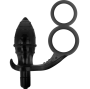 ADDICTED TOYS - PLUG ANAL AVEC DOUBLE ANNEAU NOIR