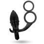 ADDICTED TOYS - PLUG ANAL AVEC DOUBLE ANNEAU NOIR