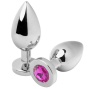 METAL HARD - ANAL PLUG DIAMOND PINK SMALL 5.71CM