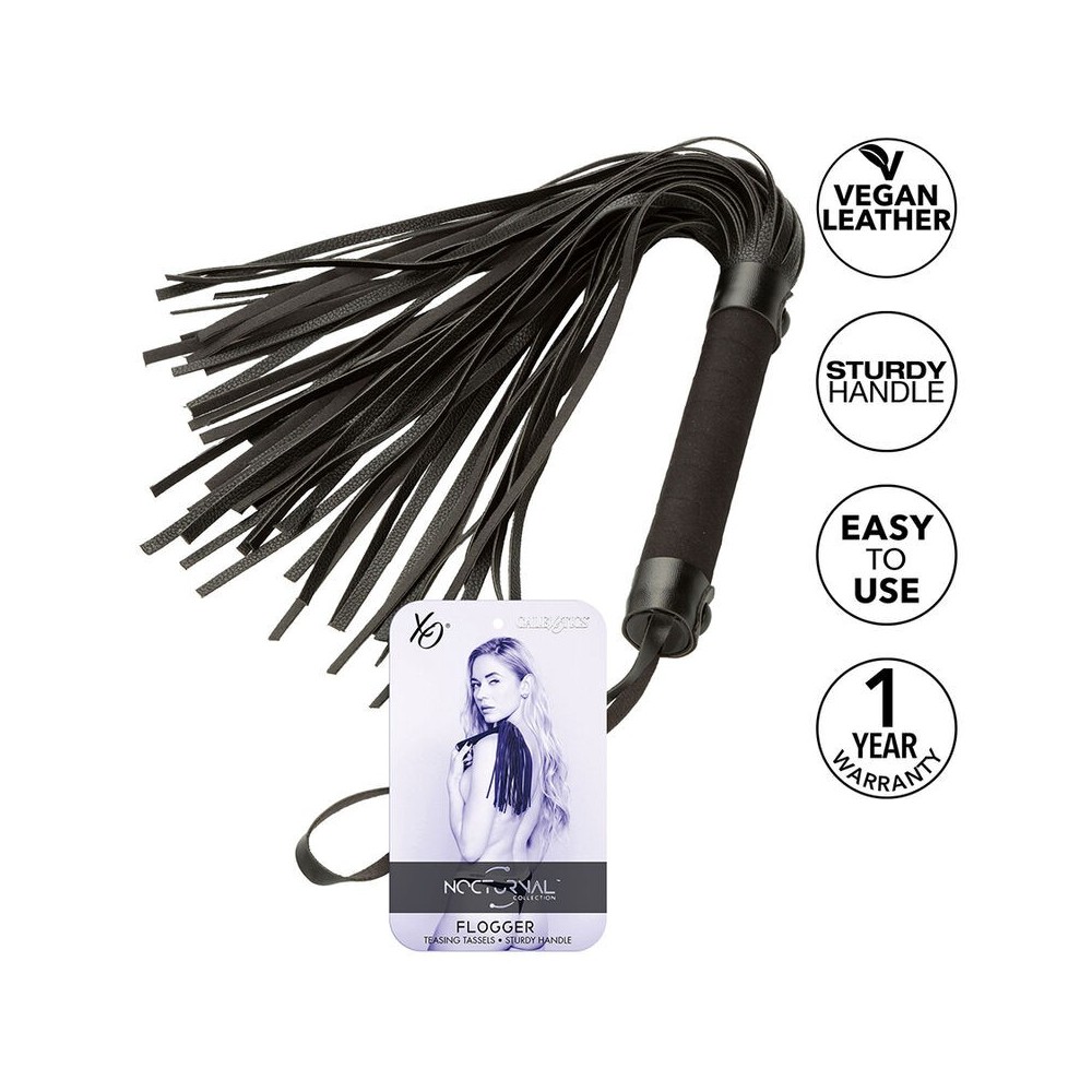 CALEXOTICS - NOCTURNAL FLOGGER CUIR NOIR