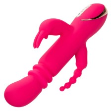 CALEXOTICS - JACK FANTASY TRIPLE VIBRATEUR CHAUFFANT LAPIN ROSE