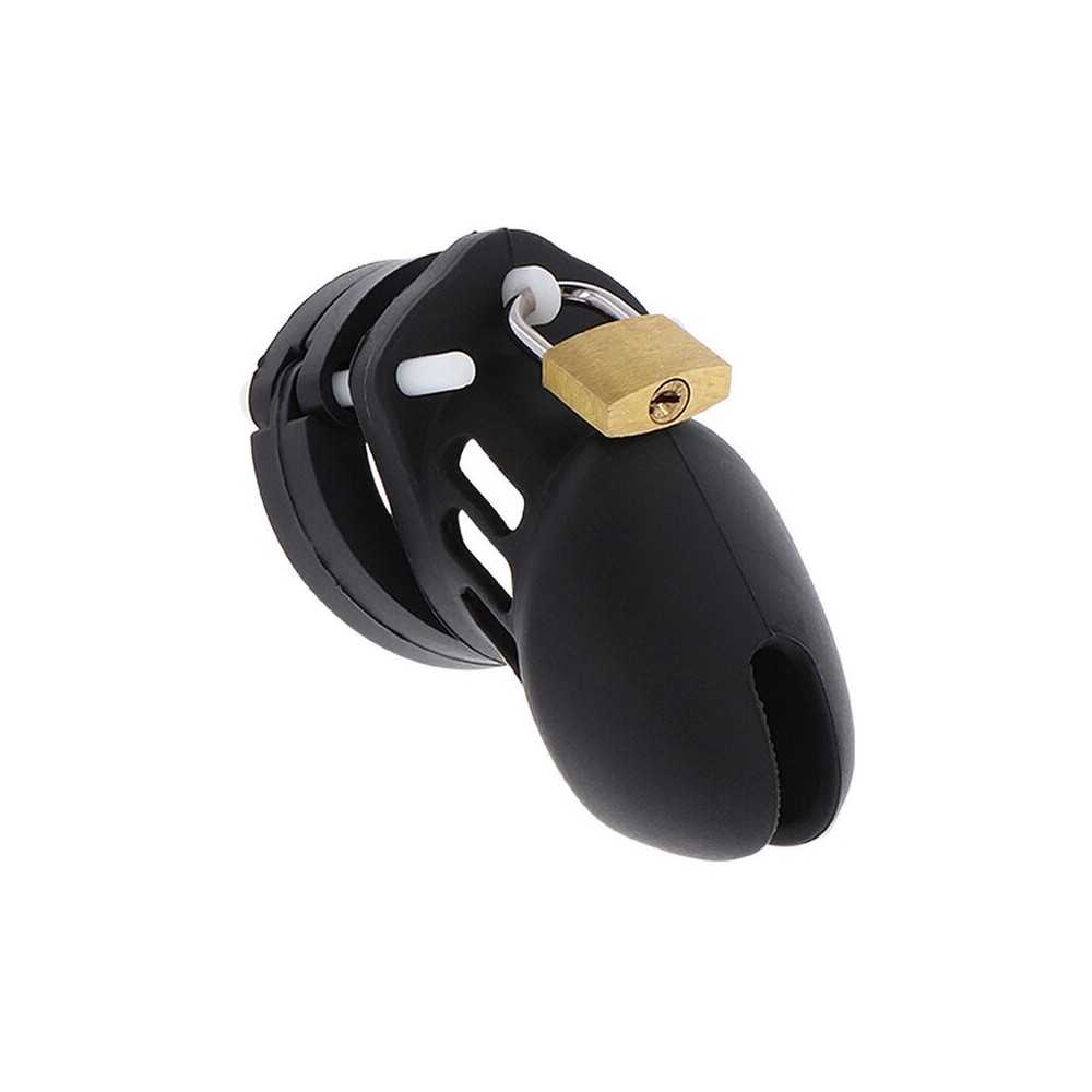 HIDDEN DESIRE - EXTREME CAGE DE CHASTETÉ SILICONE TAILLE S NOIR