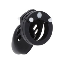 HIDDEN DESIRE - EXTREME CAGE DE CHASTETÉ SILICONE TAILLE S NOIR