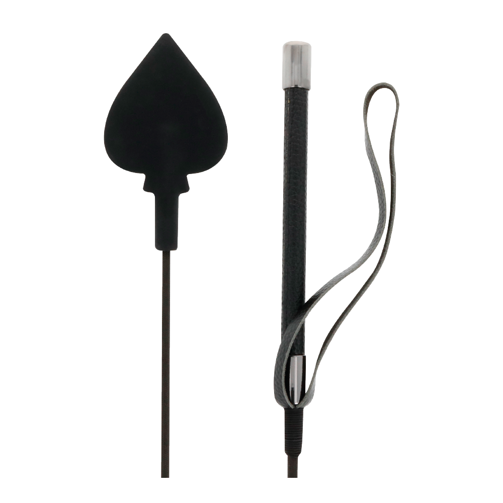 DARKNESS - RIDING CROP BLACK SILICONE