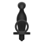 ADDICTED TOYS - PLUG ANAL AVEC ANNEAU EN SILICONE NOIR 12 CM
