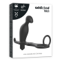 ADDICTED TOYS - PLUG ANAL AVEC ANNEAU EN SILICONE NOIR 12 CM
