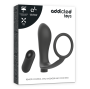 ADDICTED TOYS - PENISRING MIT FERNBEDIENUNG ANALPLUG SCHWARZ WIEDERAUFLADBAR