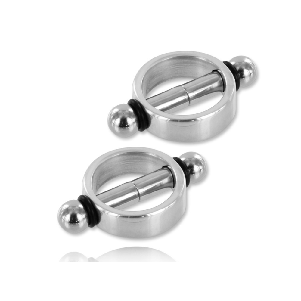 METAL HARD - MAGNETIC NIPPLE Clamps PAIR