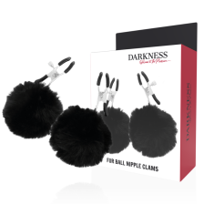 DARKNESS - FUR BALL NIPPLE CLAMS