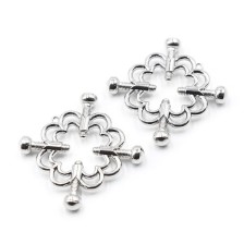 OHMAMA FETISH - METALLIC NIPPLE CLAMPS FLOWER