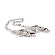 OHMAMA FETISH - METALLIC NIPPLE CLAMPS AND CHAIN