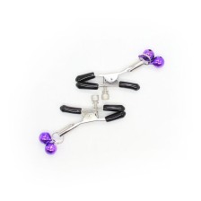 OHMAMA FETISH - DOUBLE BELLS NIPPLE CLAMPS PURPLE