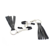 OHMAMA FETISH - PU TASSEL NIPPLE CLAMPS