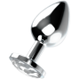 OHMAMA - PLUG ANALE METALLO BIANCO L