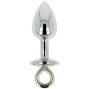 OHMAMA FETISH METAL BUTT PLUG WITH RING