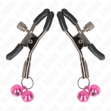 KINK - MORSETTO PER CAPEZZOLI DOPPIA CAMPANA ROSA 6 CM