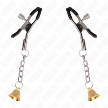 KINK - GOLD BELL PENDANT NIPPLE CLAMPS 6 CM