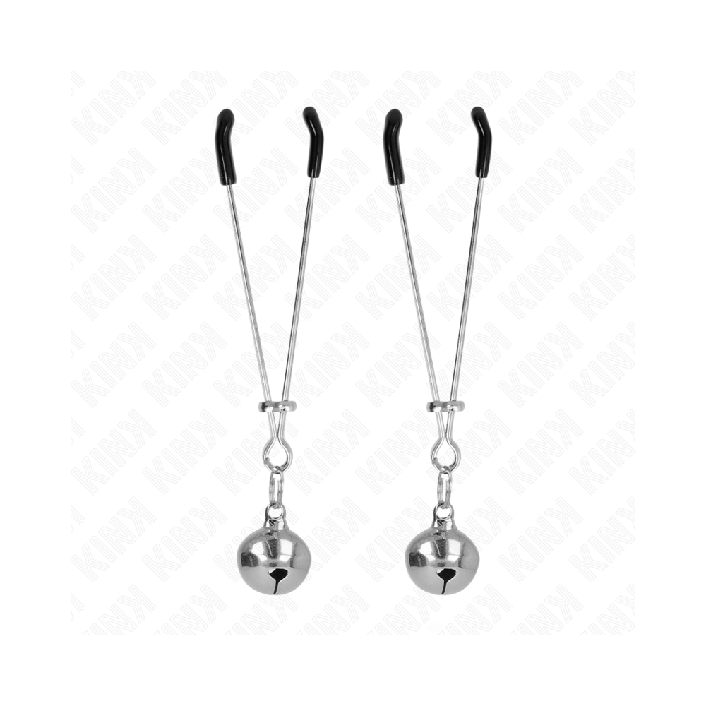 KINK - THIN BELL NIPPLE CLAMPS SILVER 7 CM