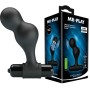 MR PLAY - BLACK SILICONE VIBRATOR ANAL PLUG