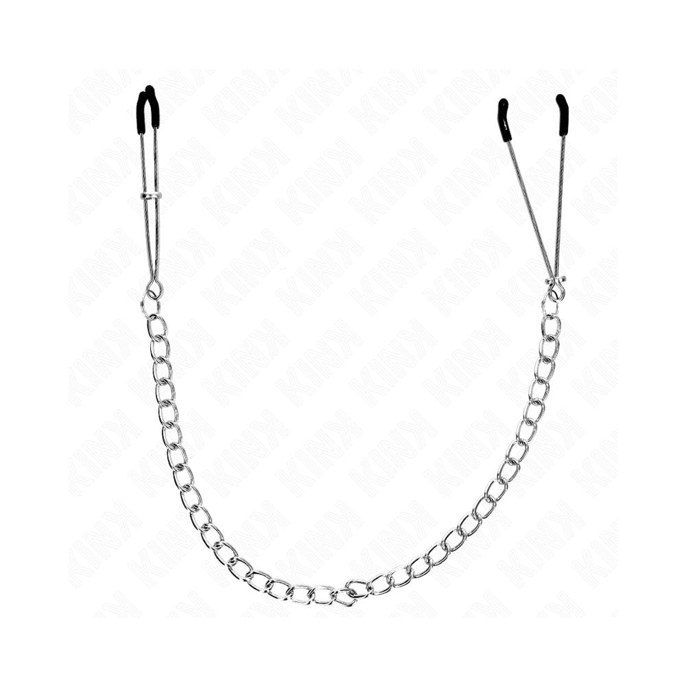 KINK - THIN NIPPLE CLAMPS WITH THICK CHAIN 30 CM