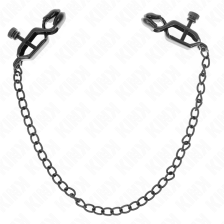 KINK - FLAT CHAIN NIPPLE CLAMPS BLACK 30 CM