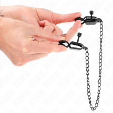 KINK - FLAT CHAIN NIPPLE CLAMPS BLACK 30 CM