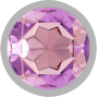 INTENSE - PLUG ANAL EN MÉTAL ALUMINIUM AVEC CRISTAL VIOLET TAILLE S