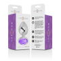 INTENSE - PLUG ANAL EN MÉTAL ALUMINIUM AVEC CRISTAL VIOLET TAILLE M