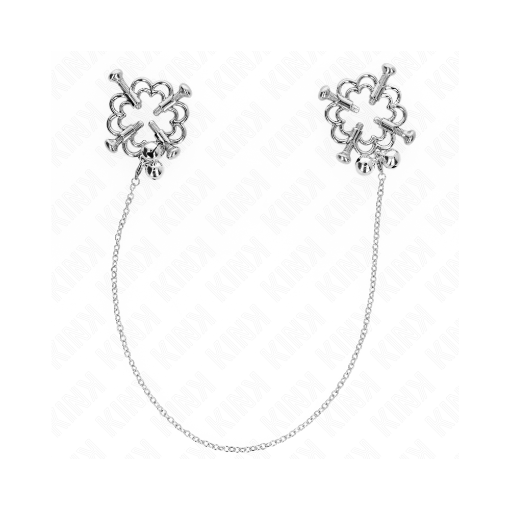 KINK - METAL FLOWER NIPPLE CLAMPS WITH CHAIN