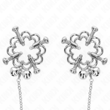 KINK - METAL FLOWER NIPPLE CLAMPS WITH CHAIN