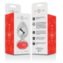 INTENSE - PLUG ANAL EN MÉTAL ALUMINIUM AVEC CRISTAL ROUGE TAILLE L
